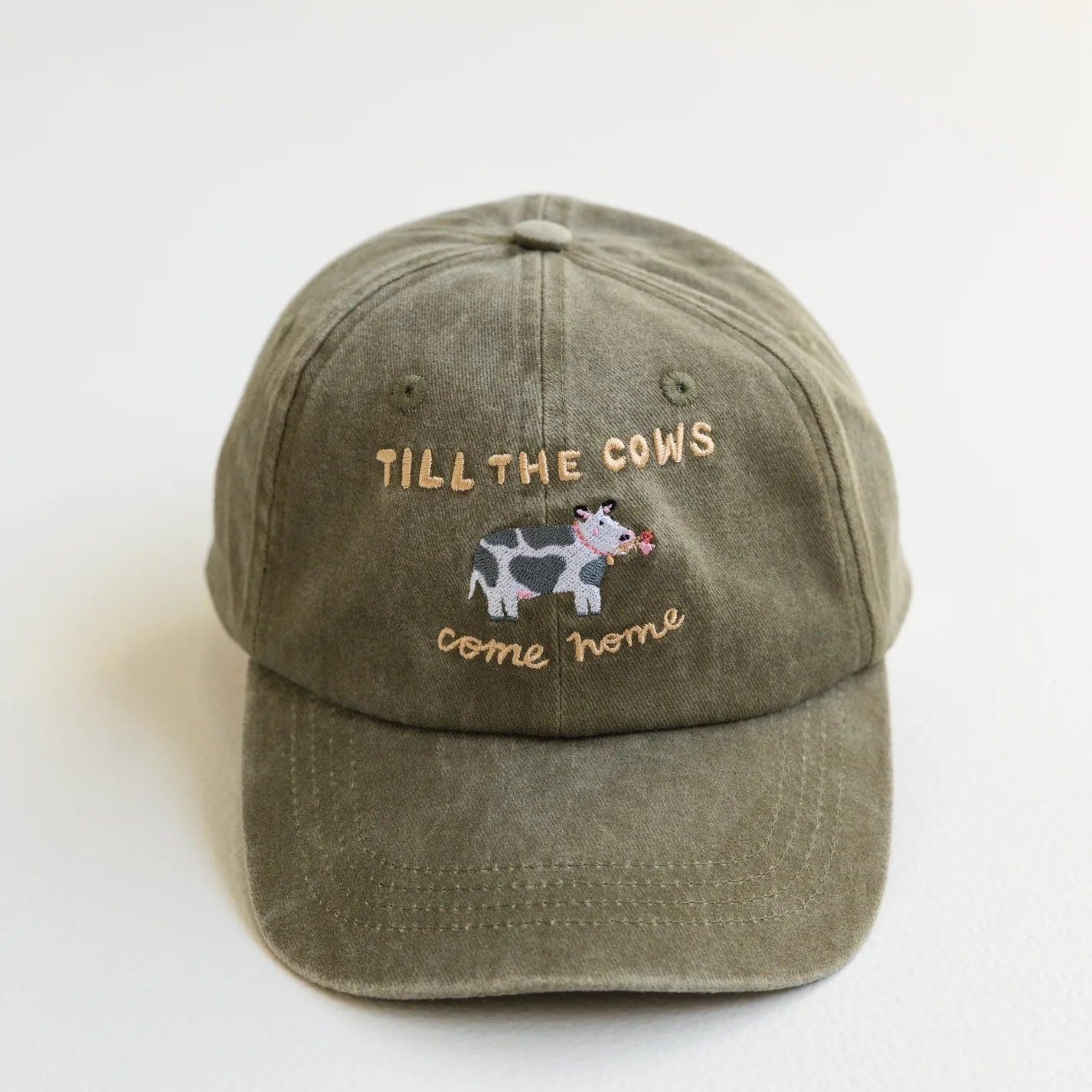 BY GEE Kids Cows Cap - Acid Wash Khaki