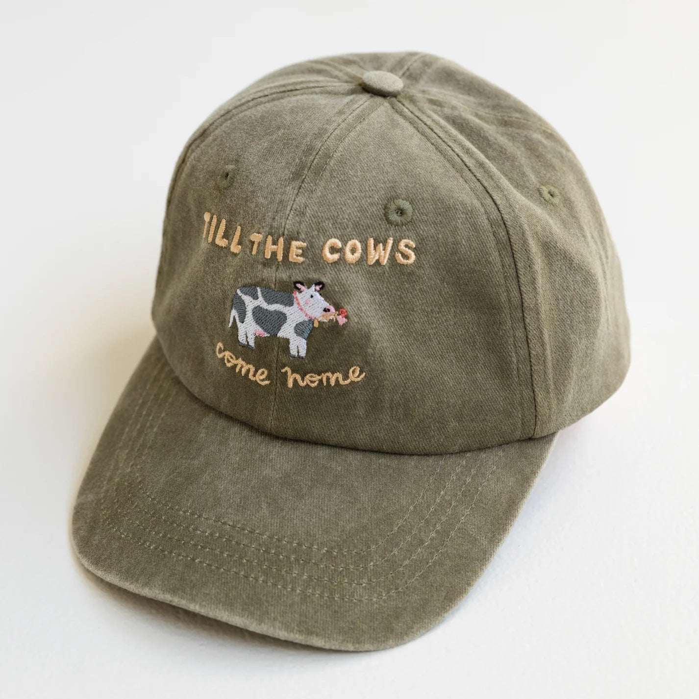 BY GEE Kids Cows Cap - Acid Wash Khaki