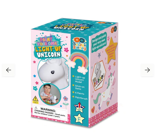 Buddy & Barney - Paint your own light up - Unicorn