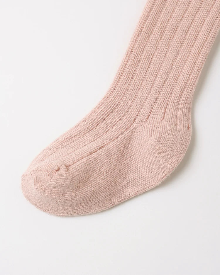 Quincy Mae Footed Tight Dusty Rose