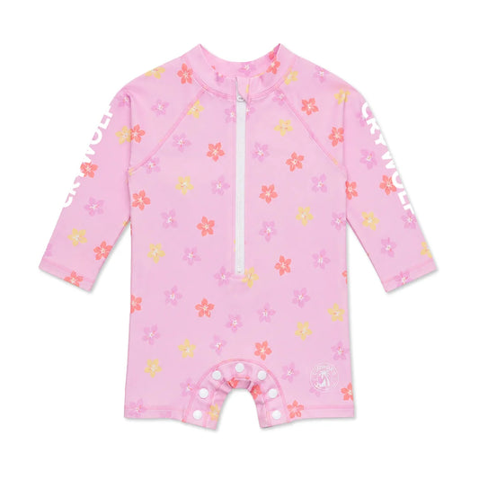 Crywolf Swimwear BABY RASH SUIT Hibiscus Bloom