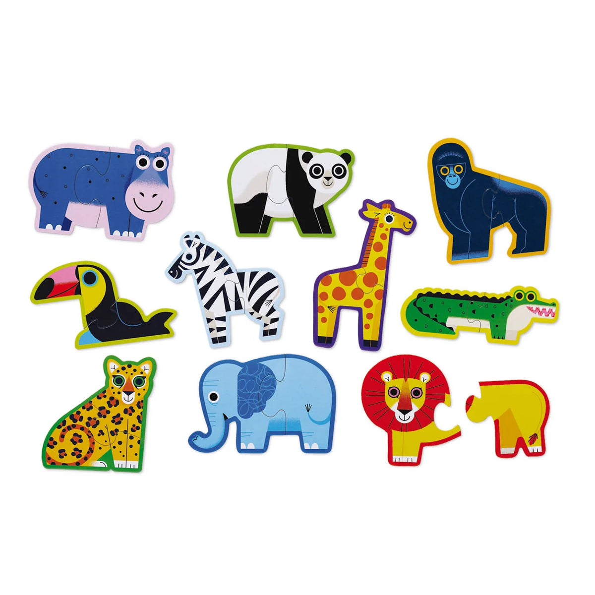 Crocodile Creek Let's Begin 2 Pce Puzzle - Jungle