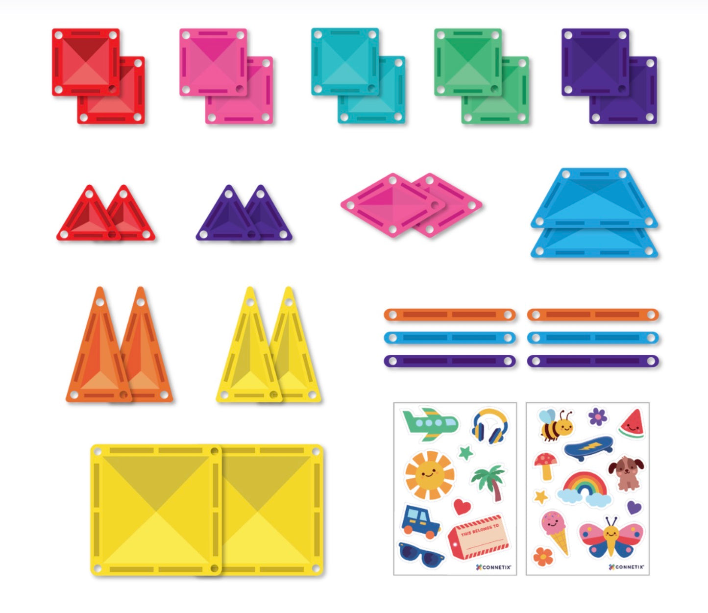 Connetix Magnetic Tiles Travel Mini Pack