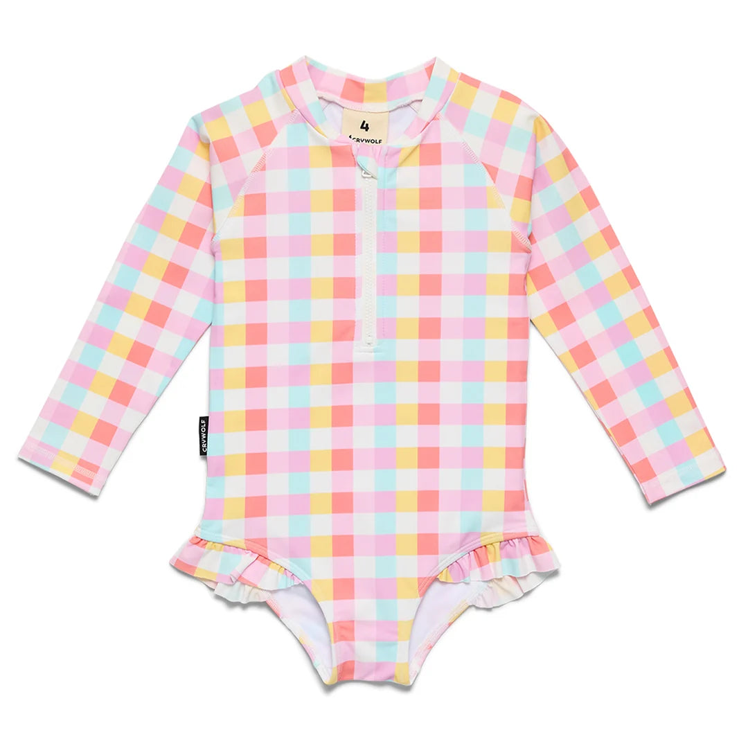 Crywolf Swimwear SWIMSUIT Pop Gingham