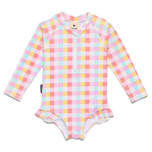 Crywolf Swimwear SWIMSUIT Pop Gingham