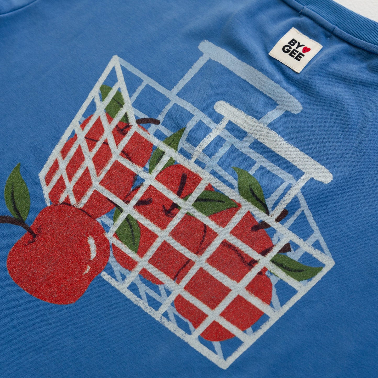 BY GEE Apple Oversized Boxy Tee - Bluebird