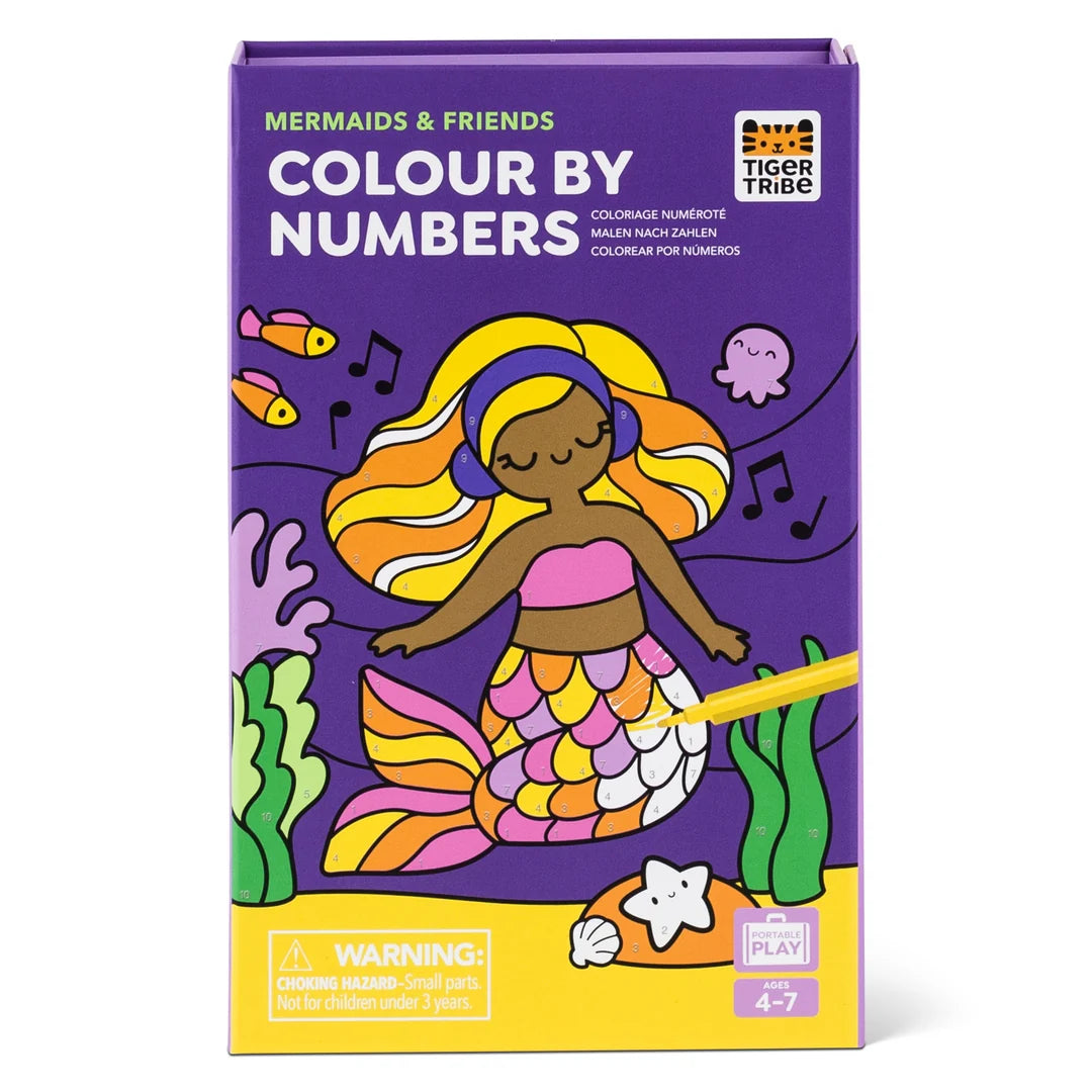 Tiger Tribe - Colouring By Numbers Set - Mermaids & Friends
