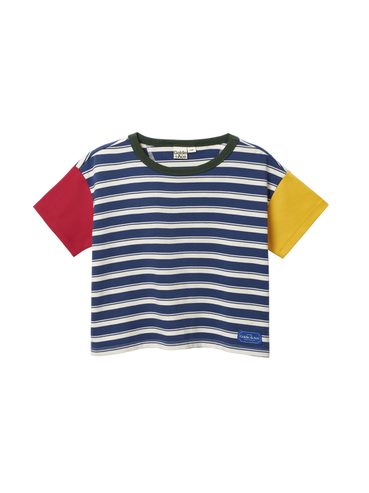 Goldie + Ace Oversized Stripe T-Shirt Multi