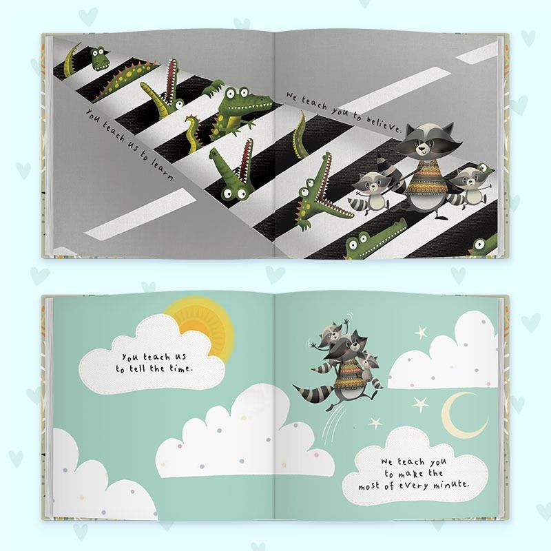 Dear Daddy love from Us Book for children to give their father.