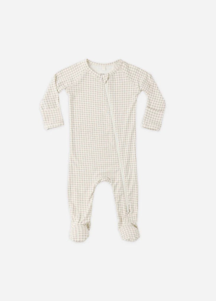 Quincy Mae Bamboo Zip Footie