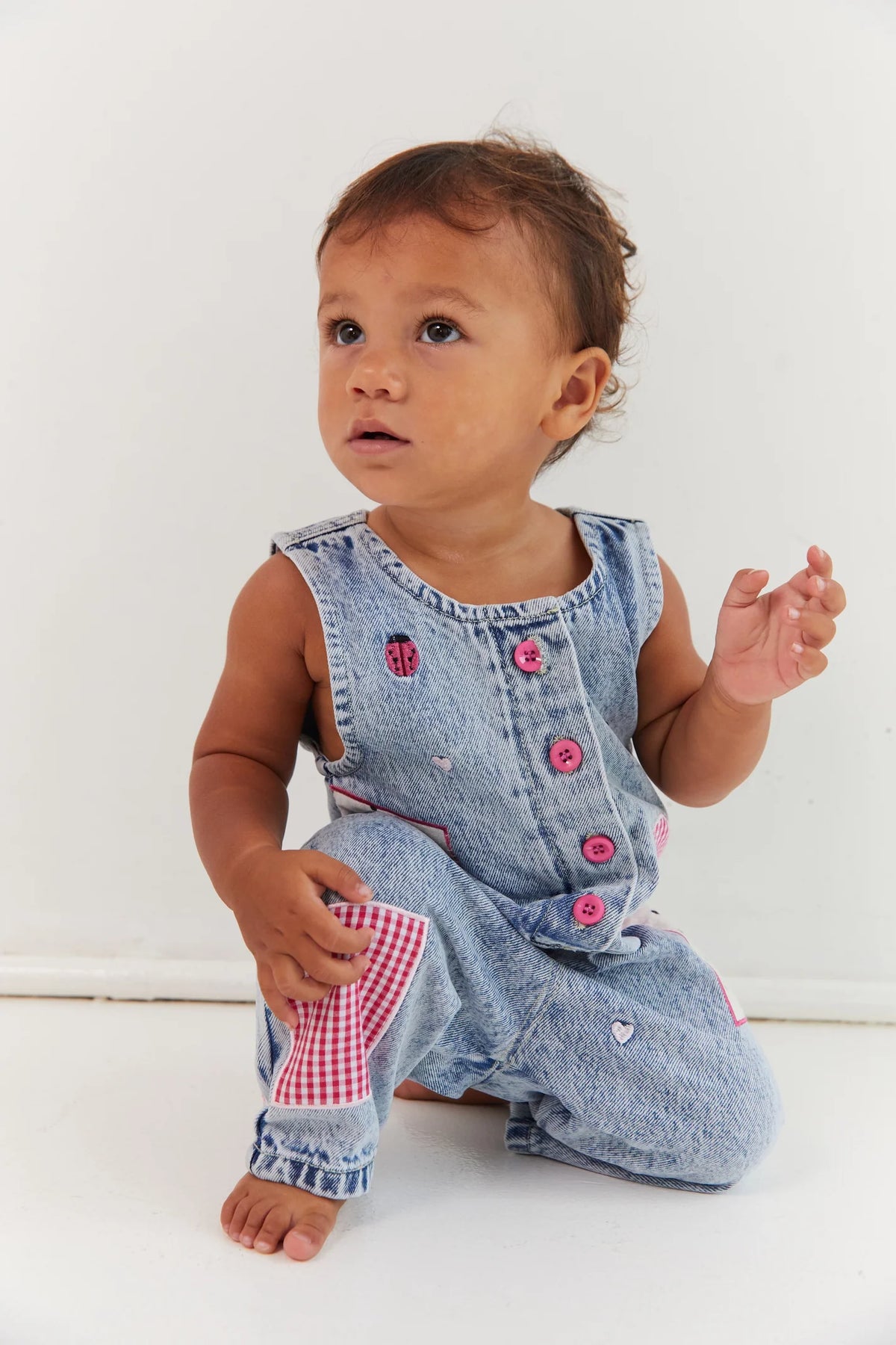 Wear JUNI JNR Charlie Overalls - Love Bug
