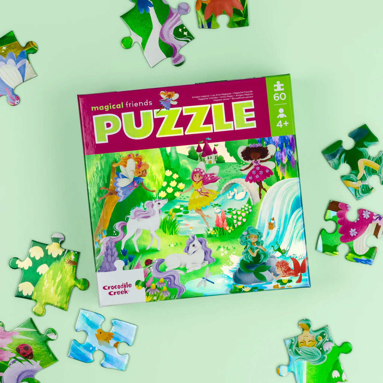 Crocodile Creek Magical Friends Puzzle 60 pce
