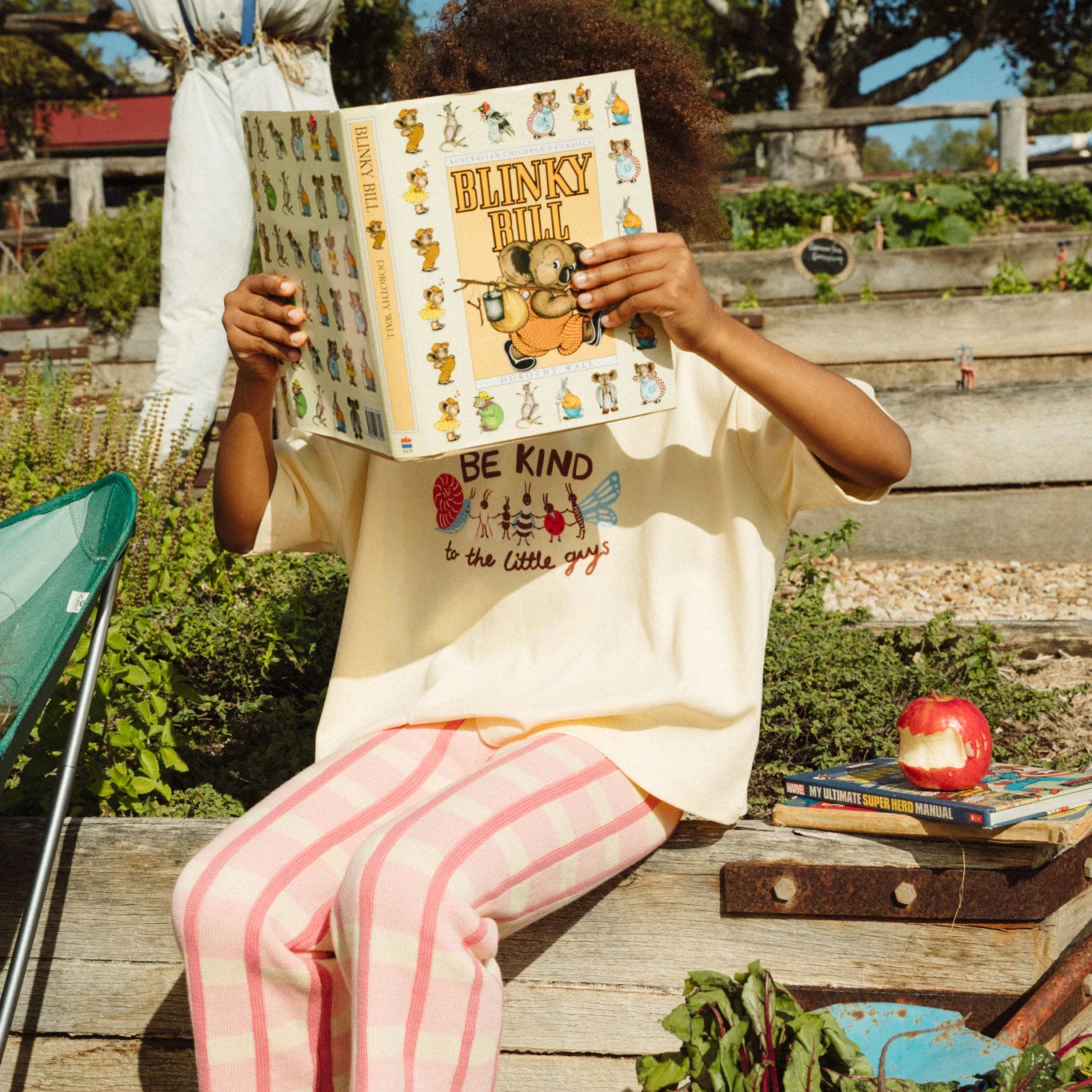 BY GEE Little Guys Oversized Boxy Tee - Be Kind to the Little Guys - Butter