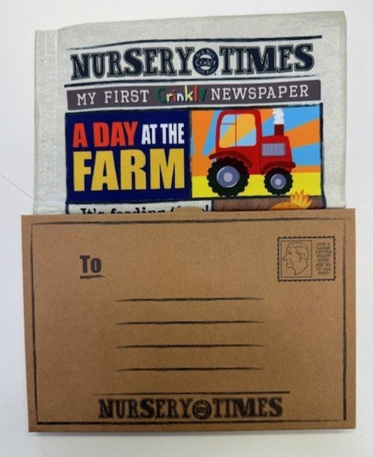 Nursery Times - Jo and Nics Crinkly Cloth Book - A Day at the Farm