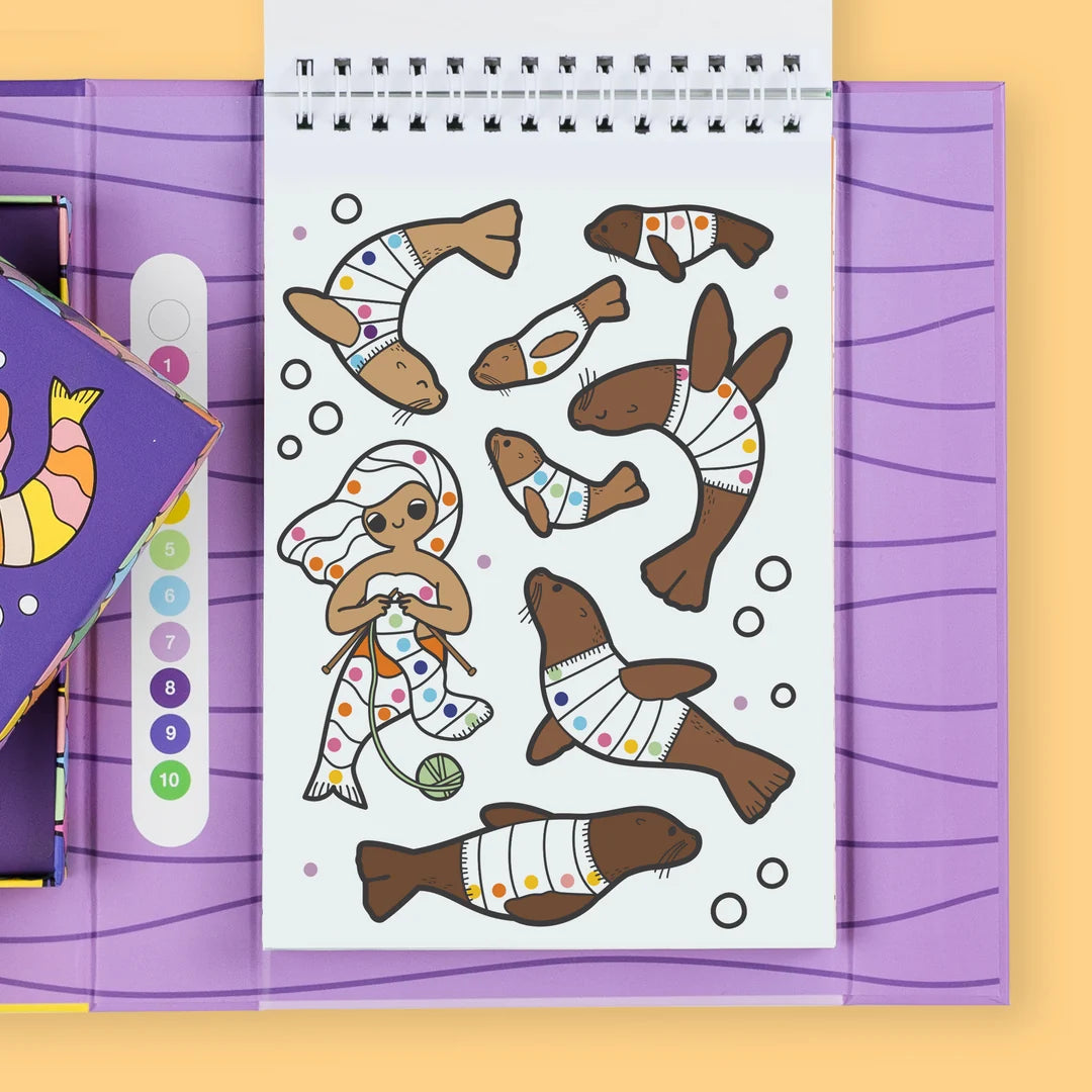 Tiger Tribe - Colouring By Numbers Set - Mermaids & Friends