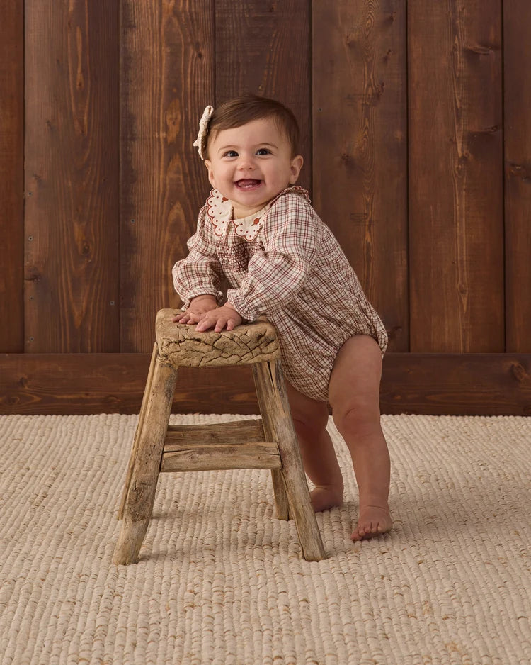 Quincy Mae Romper Callie Christmas Plaid
