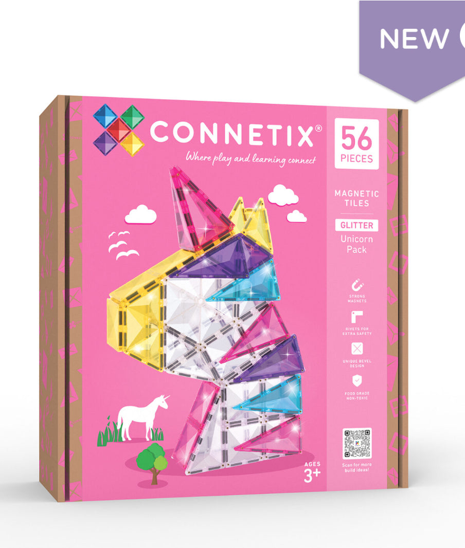 Connetix - Glitter Unicorn Pack 56 pc