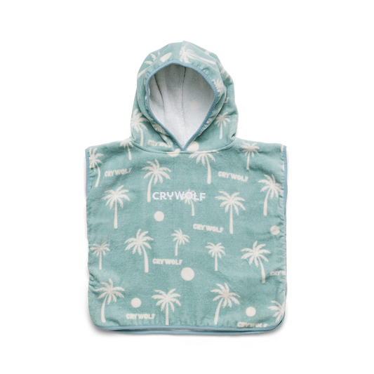 Crywolf Swimwear Baby Hooded Towel Pacific Blue