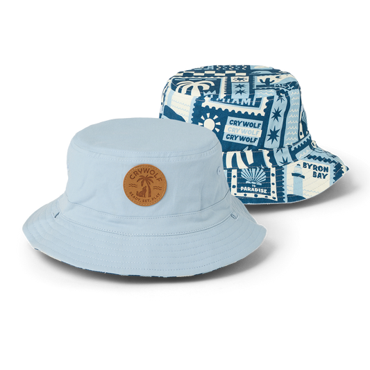 Crywolf Reversible Bucket Hat Postcards