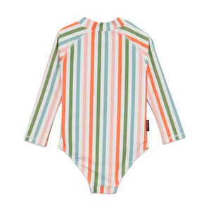 Crywolf Swimwear LongSleeve Swimsuit Summer Stripe