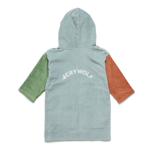 Crywolf Swimwear Everywhere Zip-Up Towel Ocean Colour Block