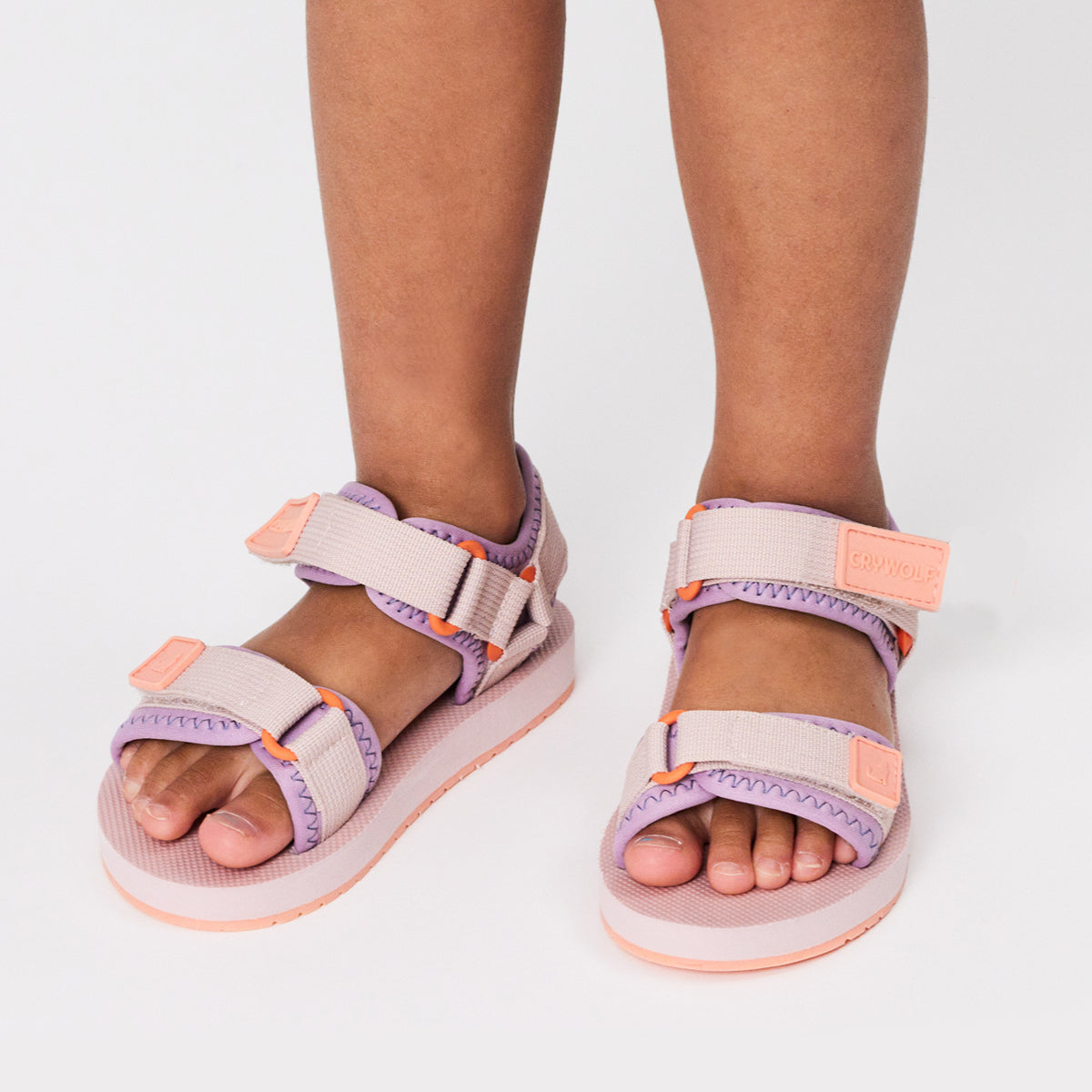 Crywolf Swimwear Summer Range Beach Sandal - Blush Combo