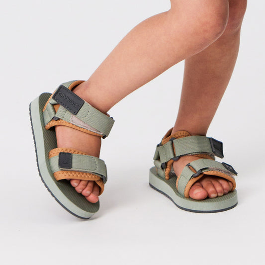 Crywolf Swimwear Summer Range Beach Sandal - Sage