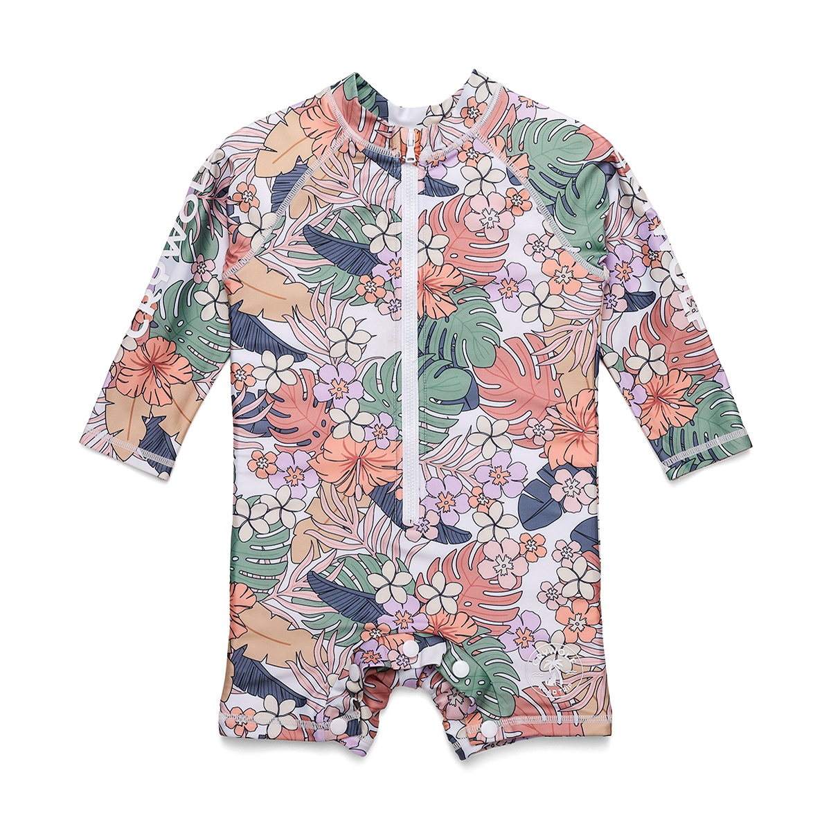 Crywolf Swimwear Rash Suit Tropical Floral