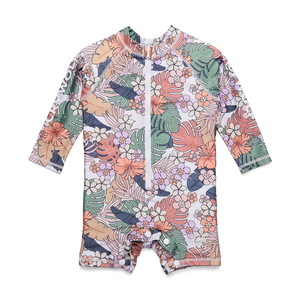 Crywolf Swimwear Rash Suit Tropical Floral