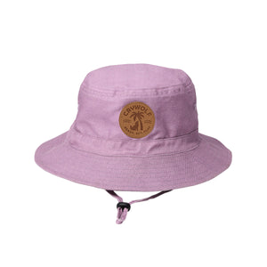 Crywolf Reversible Bucket Hat Lilac Palms