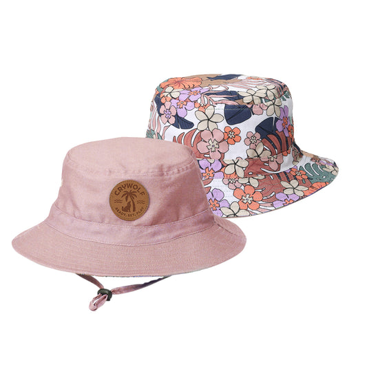 Crywolf Reversible Bucket Hat Tropical Floral