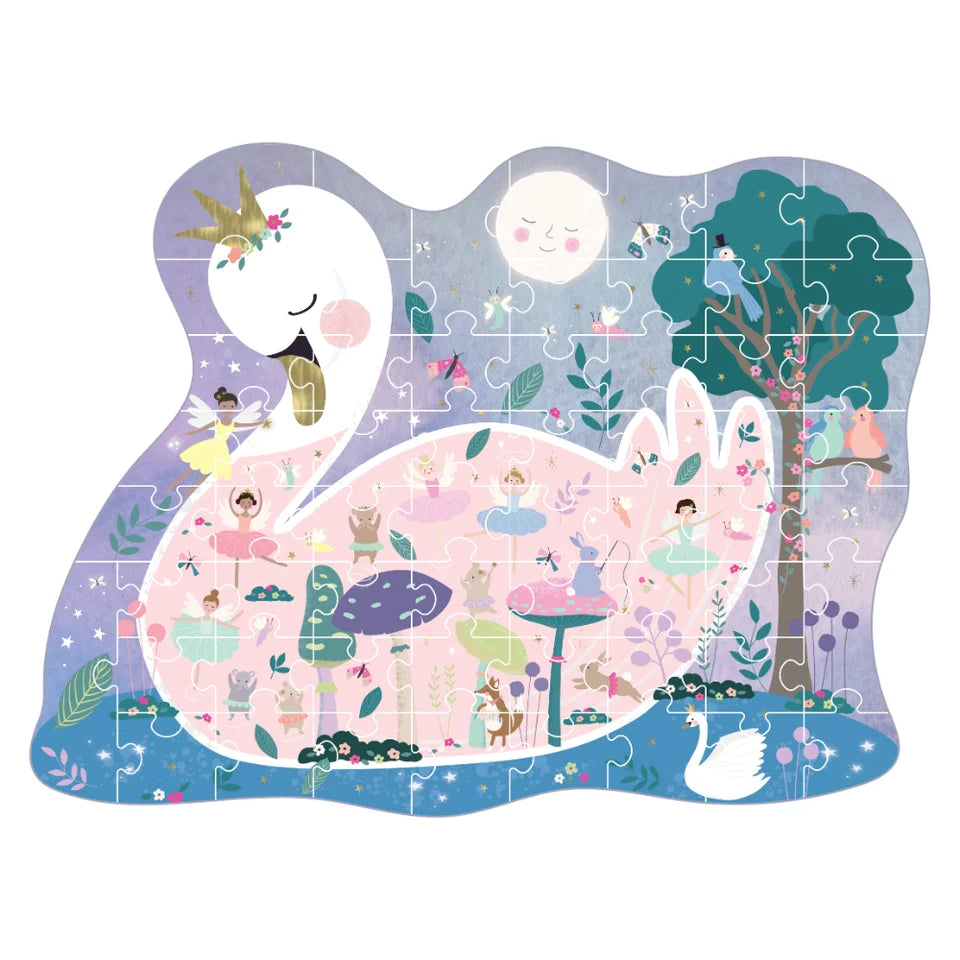Floss & Rock 60 pc Shaped Jigsaw Puzzle - Enchanted