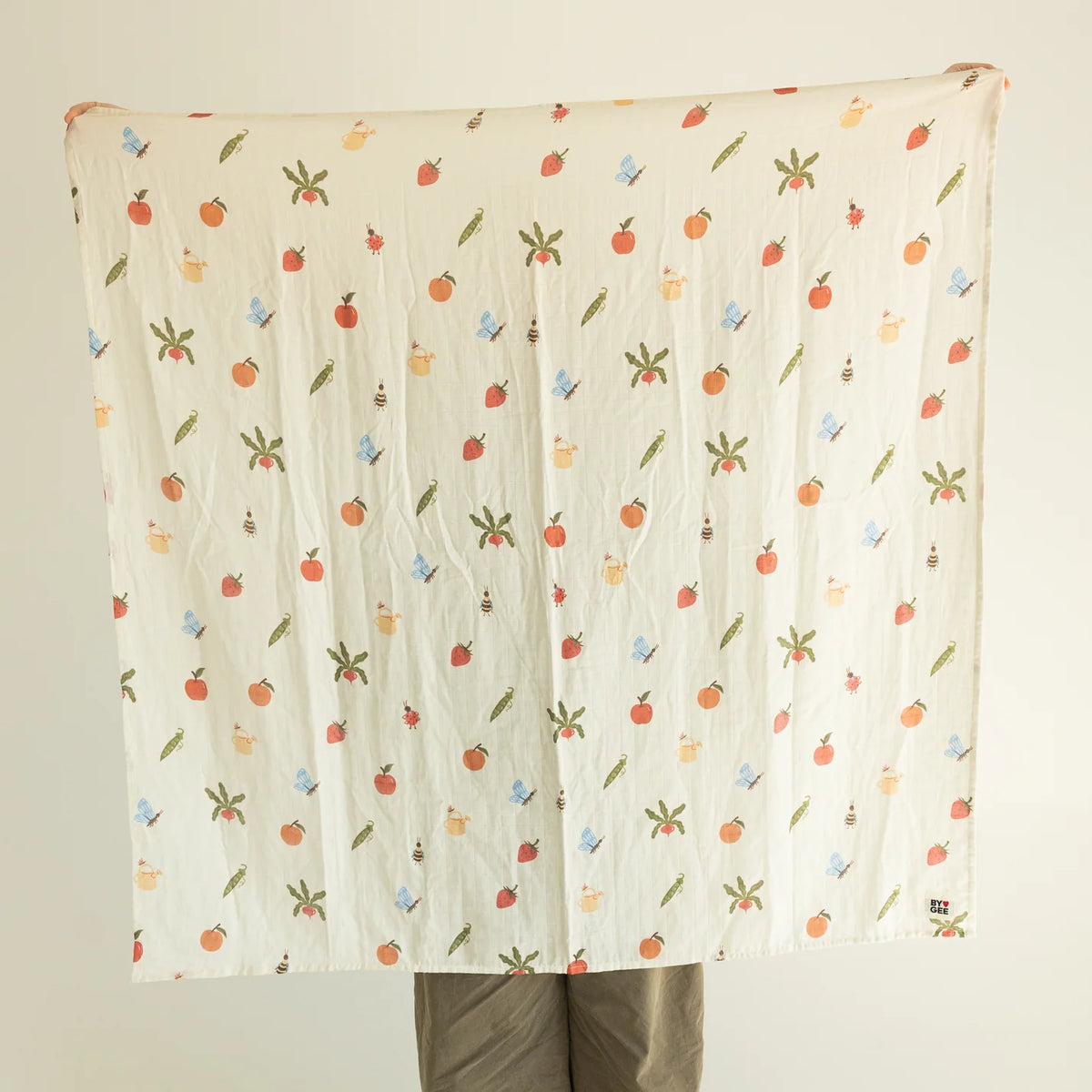 BY GEE Garden Jumble Organic Swaddle