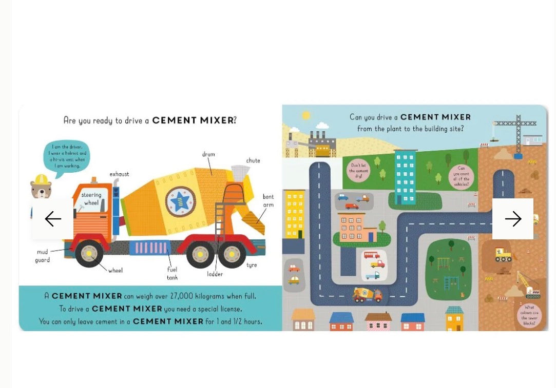 Little Journeys Board Book - Construction