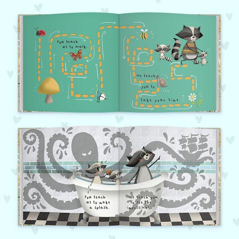 Dear Daddy love from Us Book for children to give their father.