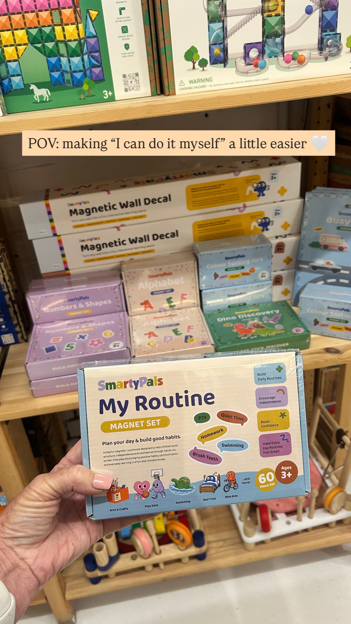Smarty Pals Routine Magnet Set | Magnetic Routine Set for Kids