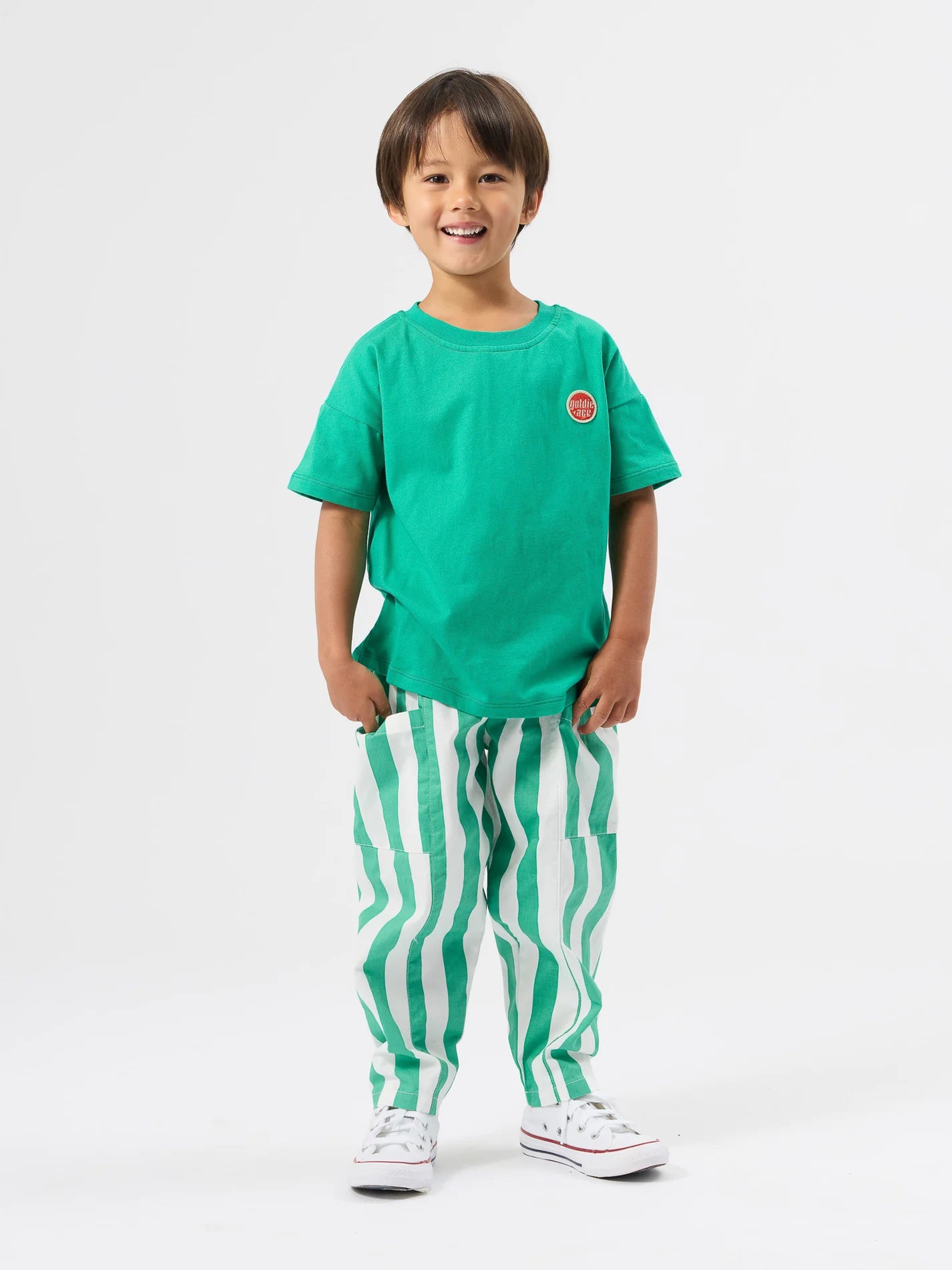 Goldie + Ace Essential Logo T-Shirt Green