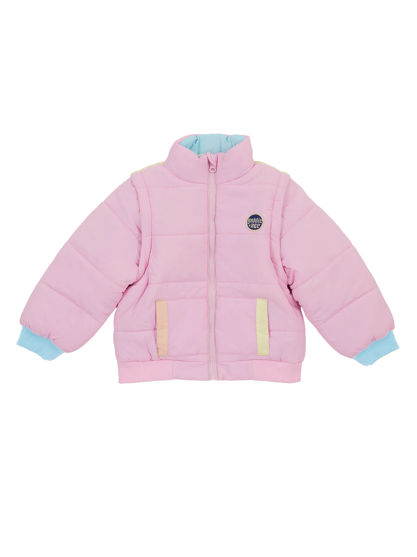 Goldie + Ace Charlie Sunrise Parka Jacket/Vest Pastel