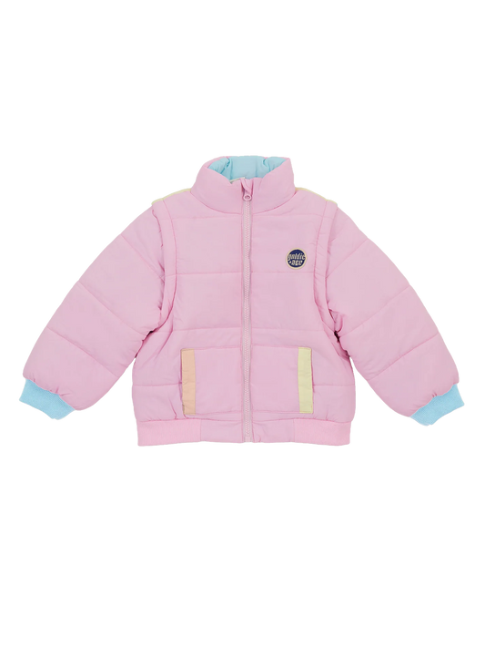 Goldie + Ace Charlie Sunrise Parka Jacket/Vest Pastel