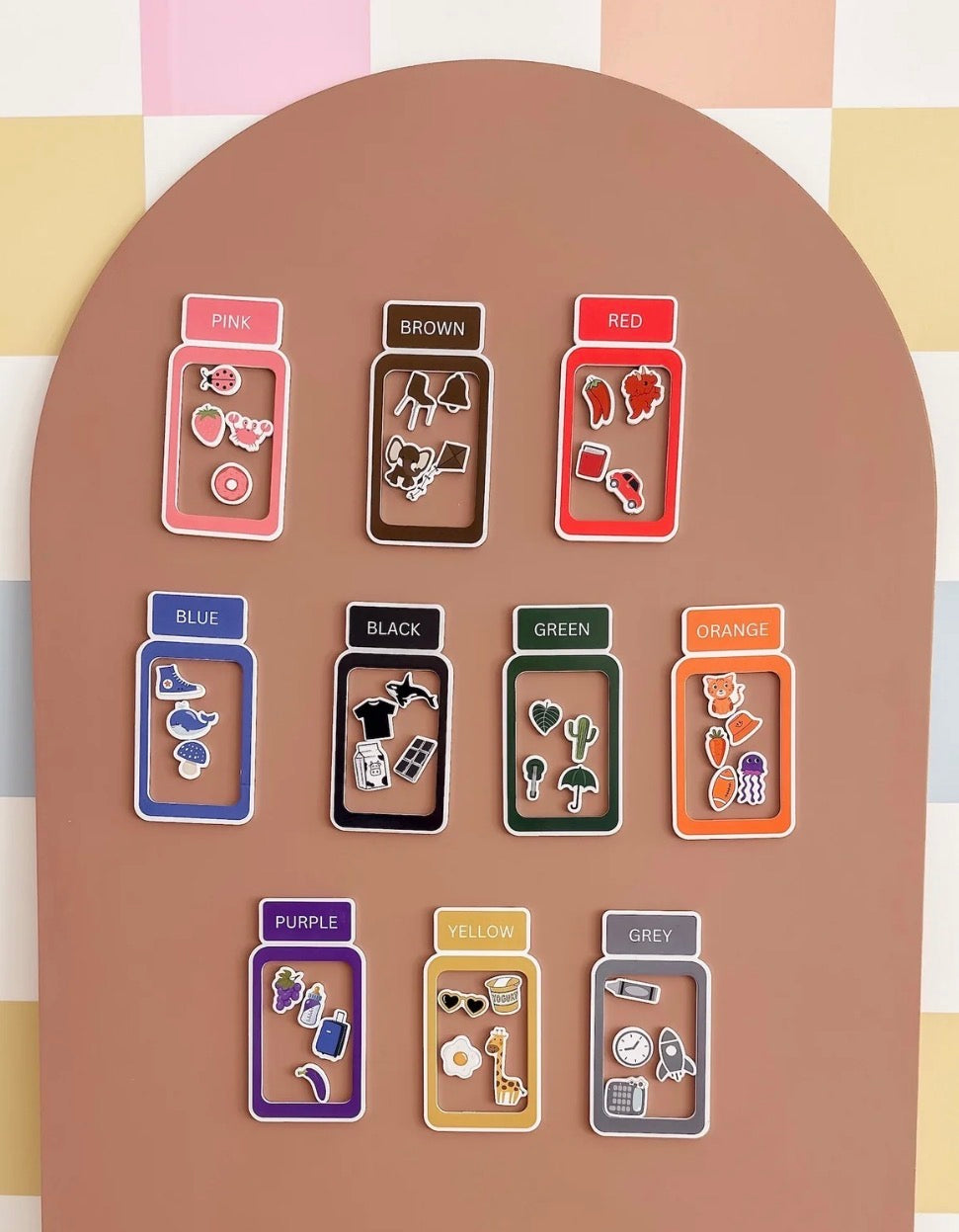 Smarty Pals Magnetic Play Wall Decal - Clay