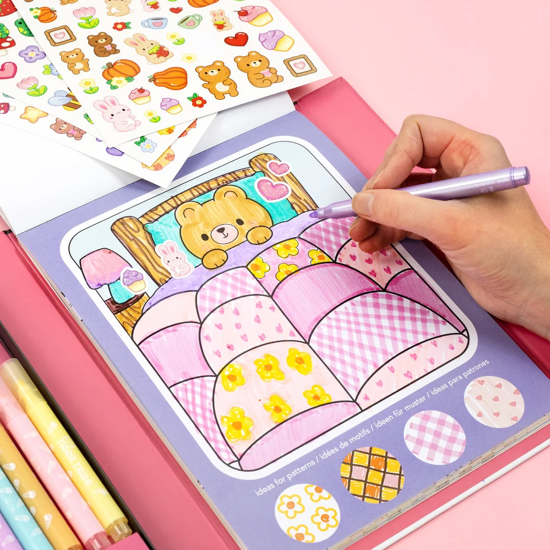 Tiger Tribe - Great Big Colouring Set - Magical Mini Worlds