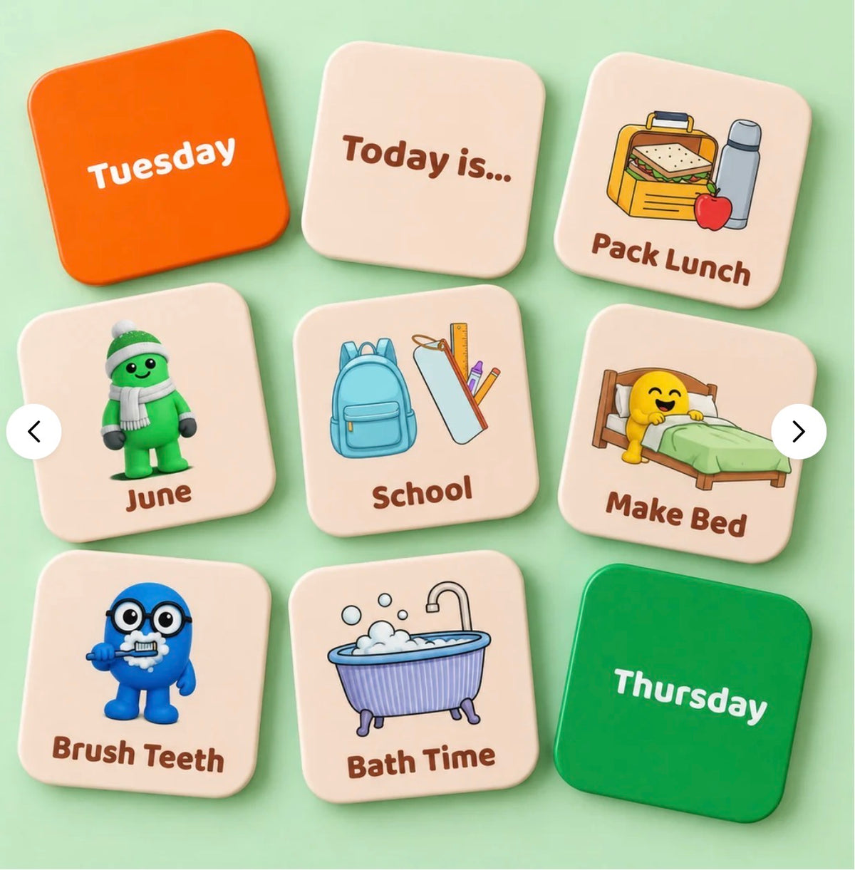 Smarty Pals Routine Magnet Set | Magnetic Routine Set for Kids