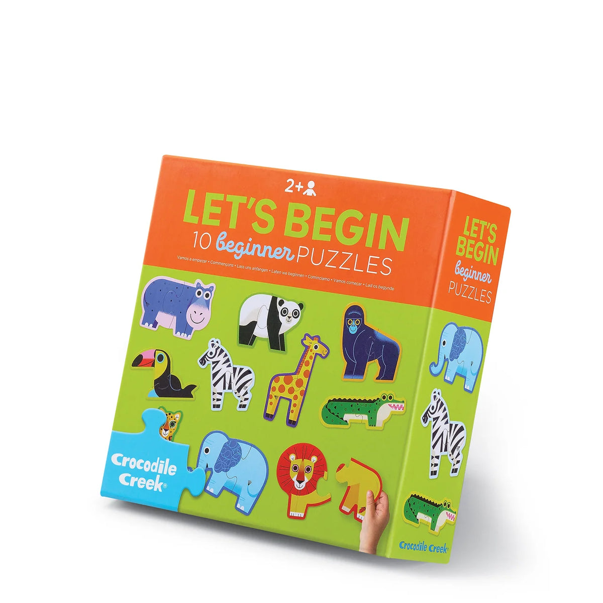 Crocodile Creek Let's Begin 2 Pce Puzzle - Jungle
