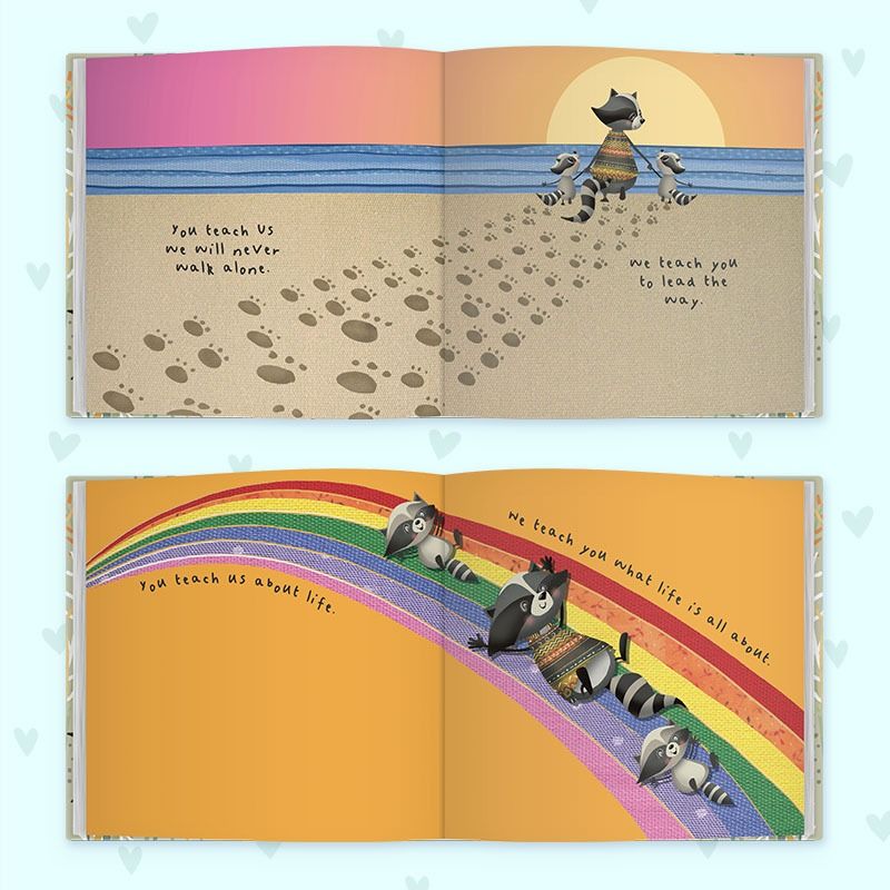 Dear Daddy love from Us Book for children to give their father.