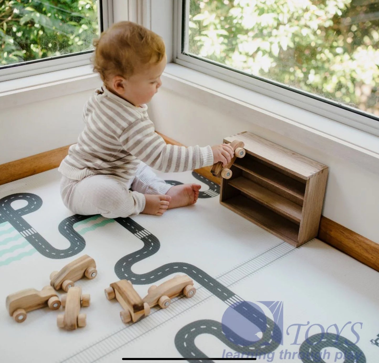 QToys Wooden Car Play Set