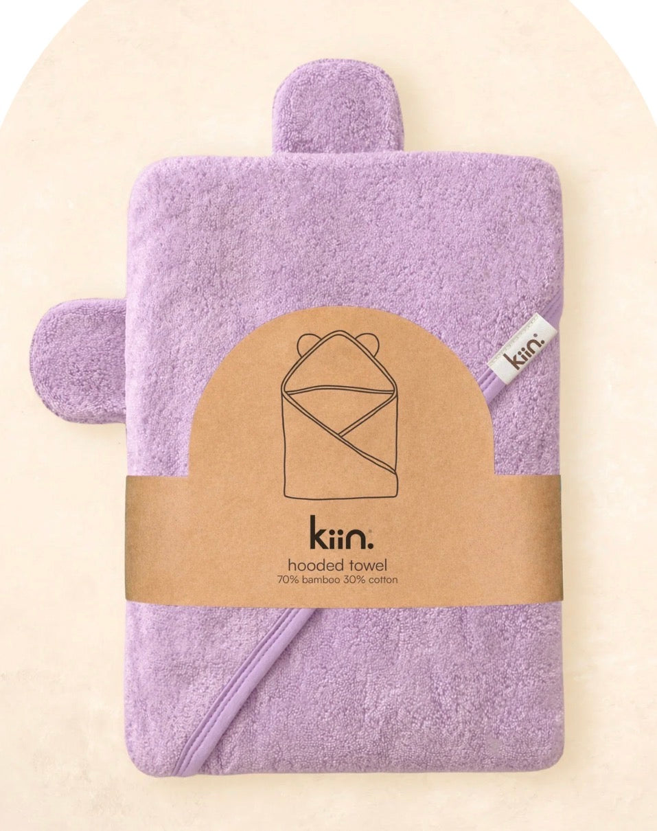 Kiin Baby Hooded Towel Lilac