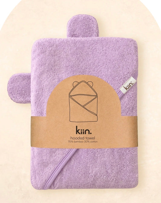 Kiin Baby Hooded Towel Lilac