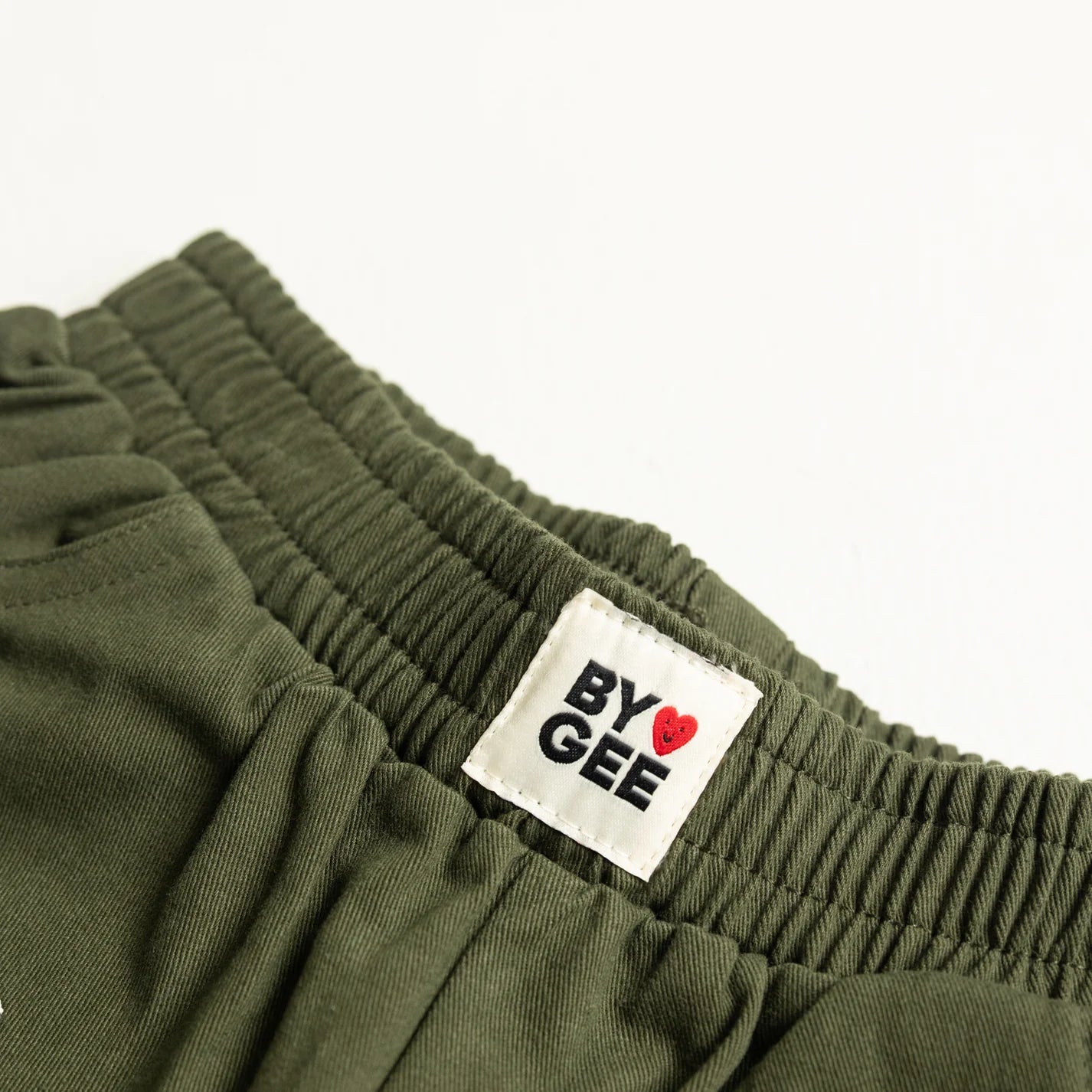 BY GEE Cropped Wide Leg Cargo Pant - Khaki