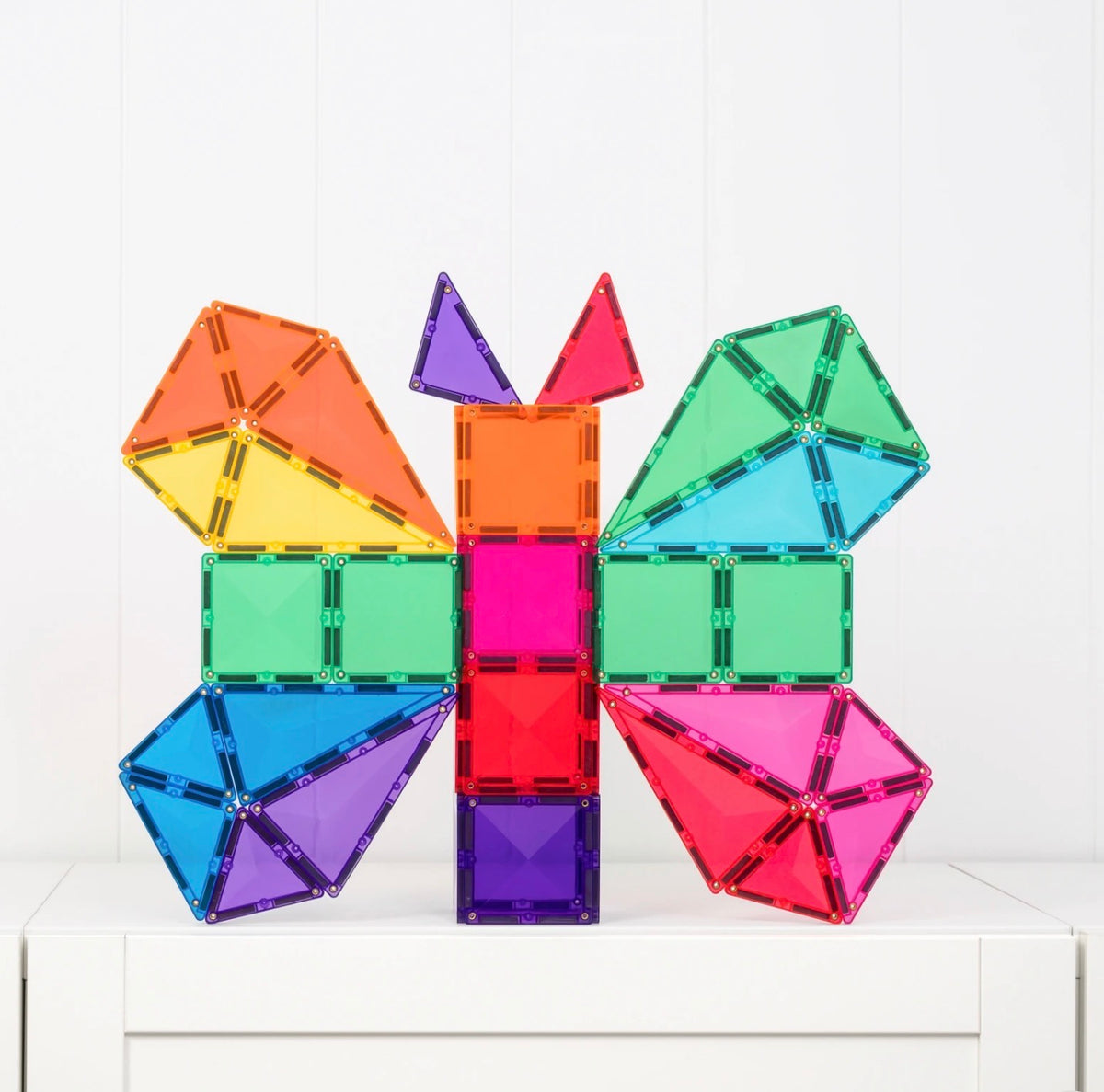 Connetix Magnetic Tiles Bright Starter Pack 56 pc- Stock arriving this week dm Nadene