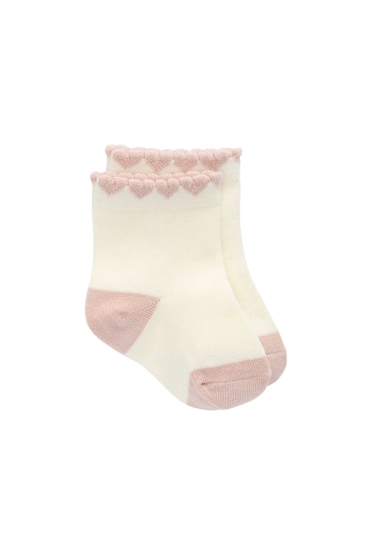 Jamie Kay Amour Sock Shell Pink